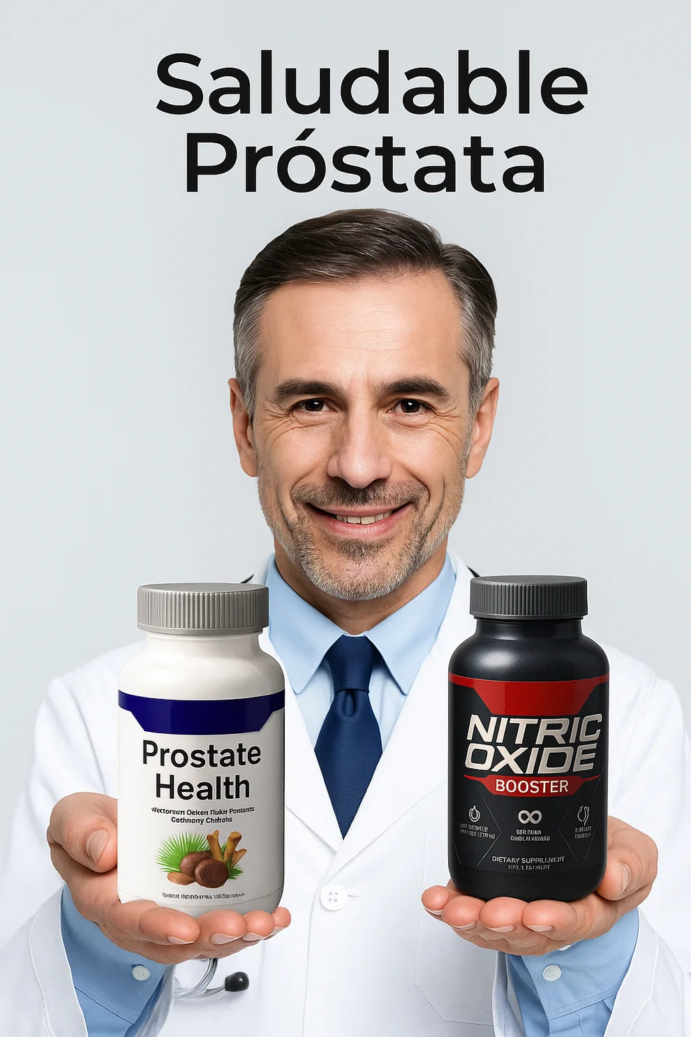 Prostate Health + Nitric Oxide - Fórmula Avanzada de Soporte Masculino y Circulación