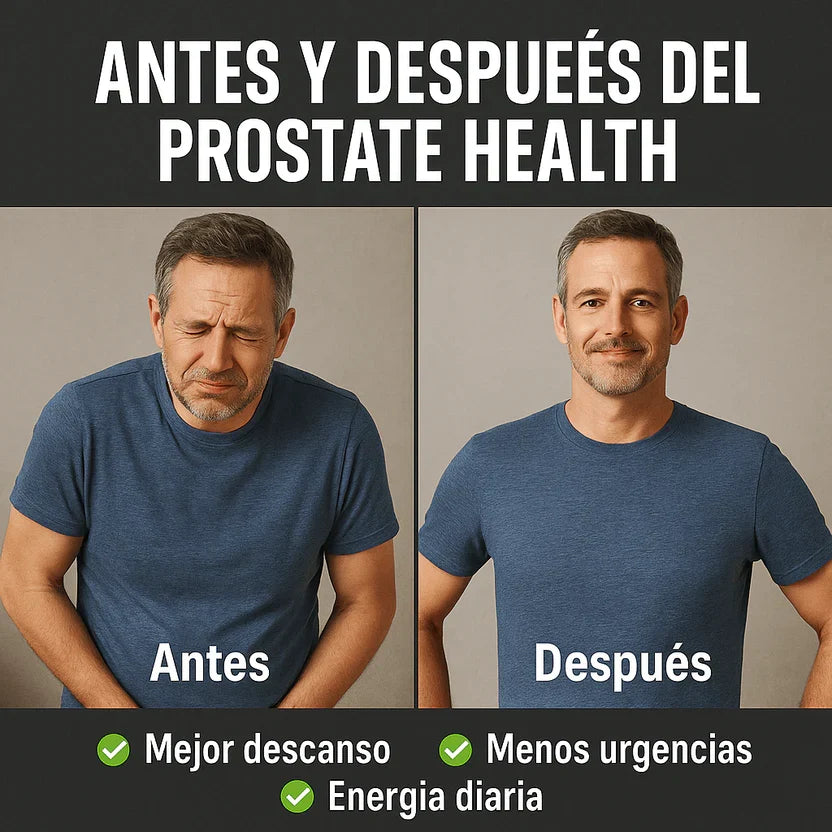 Prostate Health + Nitric Oxide - Fórmula Avanzada de Soporte Masculino y Circulación